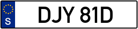 Trailer License Plate
